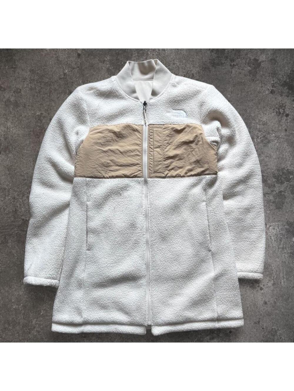The North Face Women's White and Cream Coat